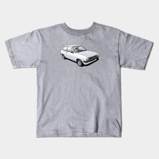 Ford Fiesta Mk 1 in diamond white Kids T-Shirt